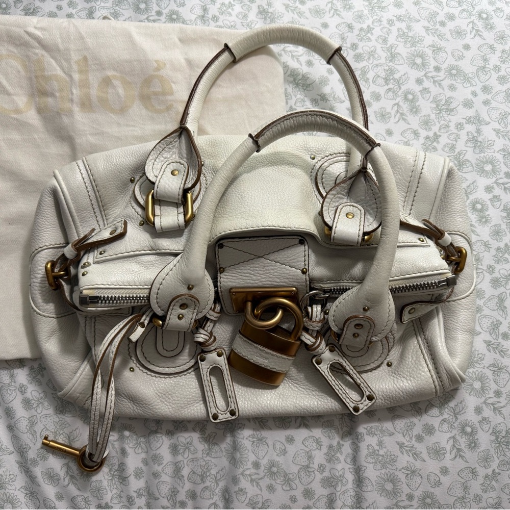 White Chloe Paddington Bag